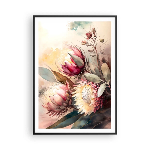 Poster in einem schwarzem Rahmen - Im Profil und en face - 70x100 cm