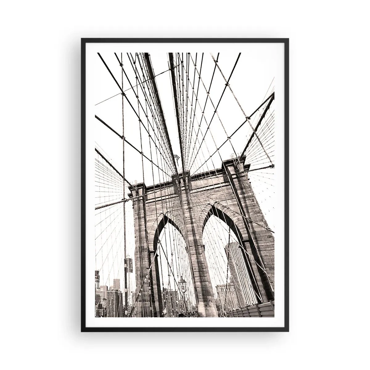 Poster in einem schwarzem Rahmen - New Yorker Kathedrale - 70x100 cm