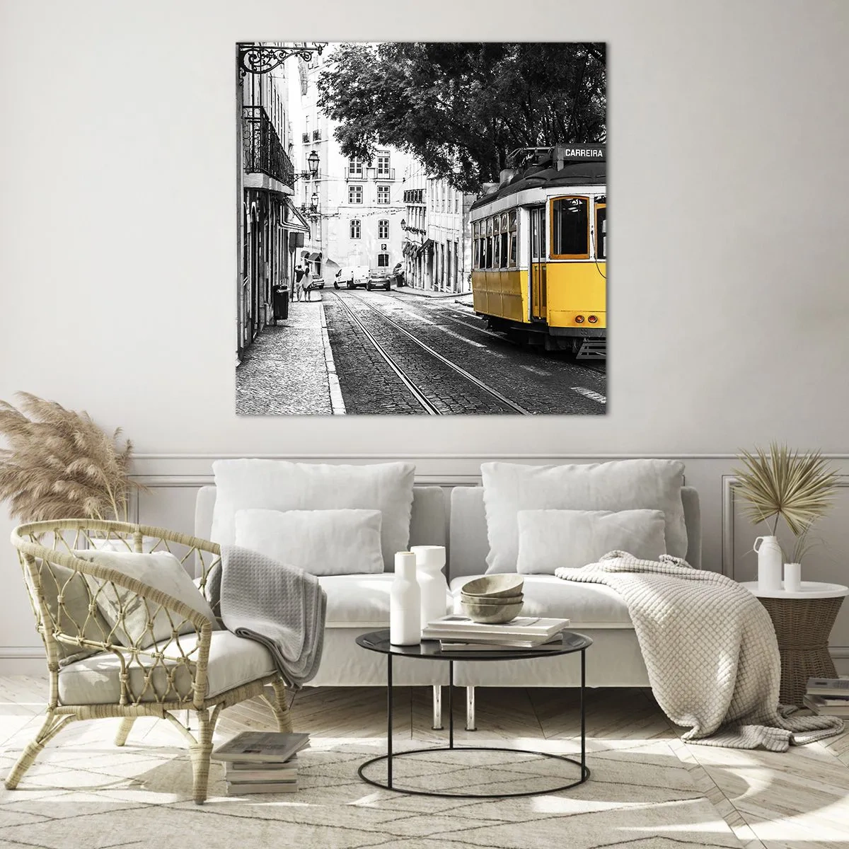 Glasbild - Bild auf glas - Und Fado im Hintergrund - 40x40 cm