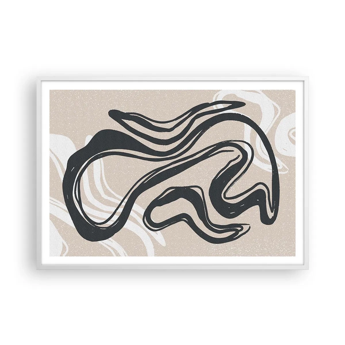 Poster in einem weißen Rahmen - Vervielfachter Ausdruck - 100x70 cm