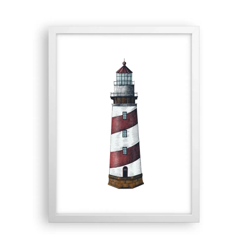 Poster in einem weißen Rahmen - Immer auf der Hut - 30x40 cm