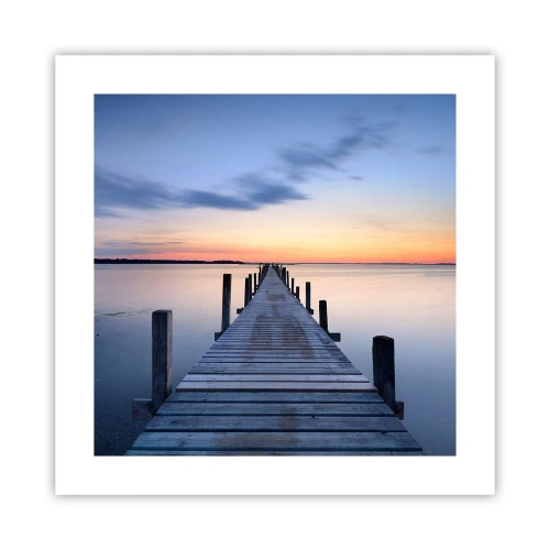 Poster - Die Ruhe einer heiteren Dämmerung - 40x40 cm