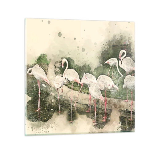 Glasbild - Bild auf glas - Exotischer Traum - 60x60 cm