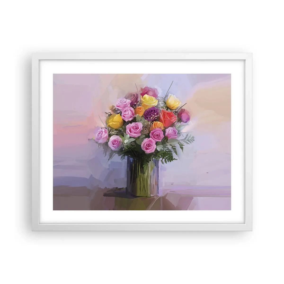 Poster in einem weißen Rahmen - Festgehaltene Schönheit - 50x40 cm