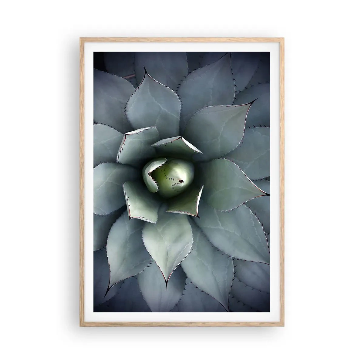 Poster in einem Rahmen aus heller Eiche - Es lockt an und warnt - 70x100 cm
