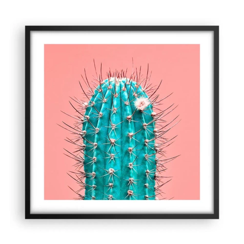 Poster in einem schwarzem Rahmen - Schau einfach hin - 50x50 cm