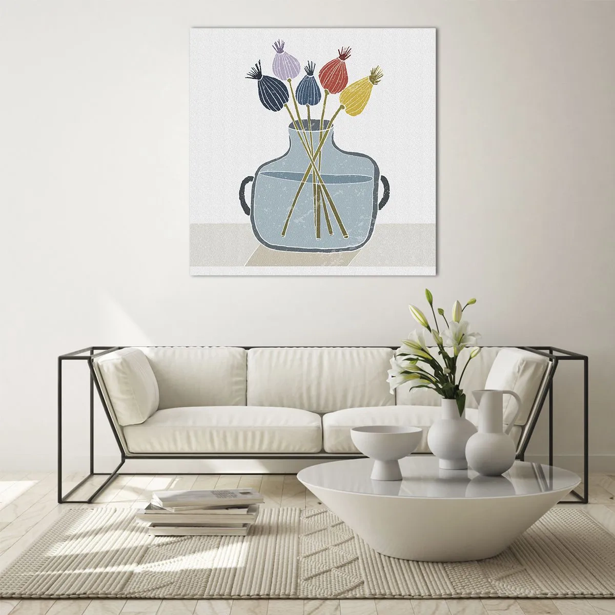 Glasbild - Bild auf glas - Es ist mucksmäuschenstill - 40x40 cm