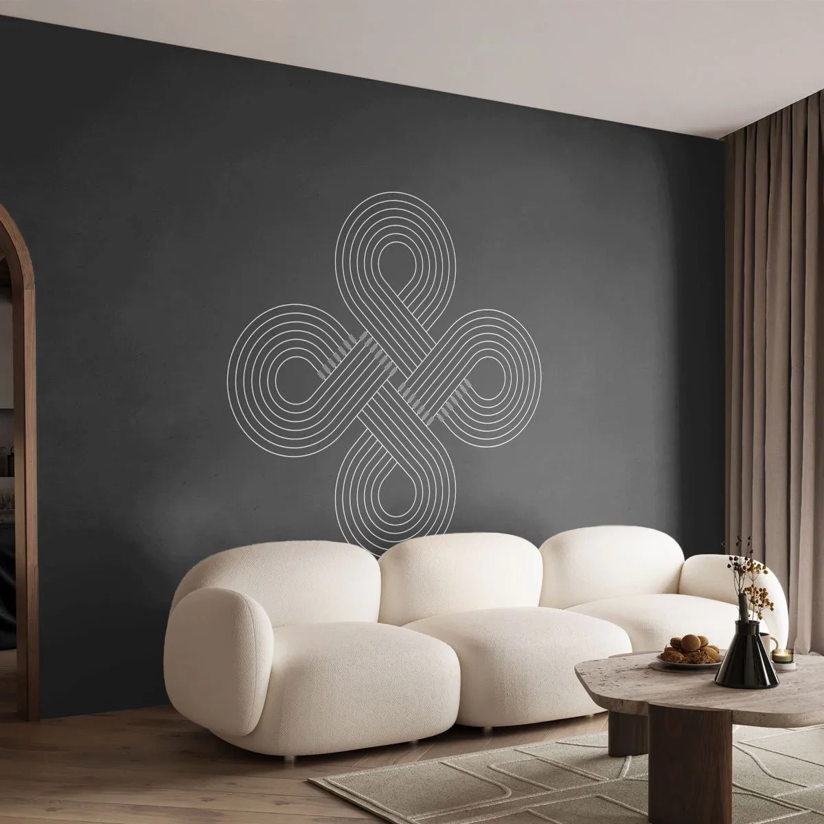 Fototapete Standard Eco - Im keltischen Geist - Abstraktion, Stück, Minimalismus - 200x140 cm