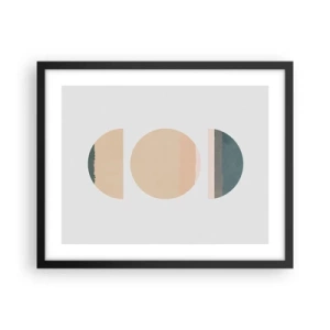 Poster in einem schwarzem Rahmen - Ein Rad hinter dem anderen… - 50x40 cm