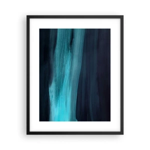 Poster in einem schwarzem Rahmen - Gehen Sie mit dem Strom - 40x50 cm