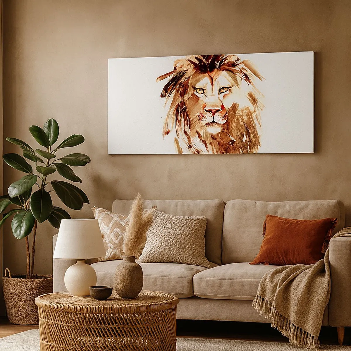 Bild auf Leinwand - Leinwandbild - Stärke und Würde - 100x40 cm