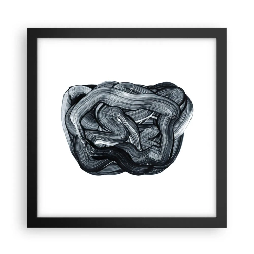 Poster in einem schwarzem Rahmen - Es ist nicht so einfach - 30x30 cm