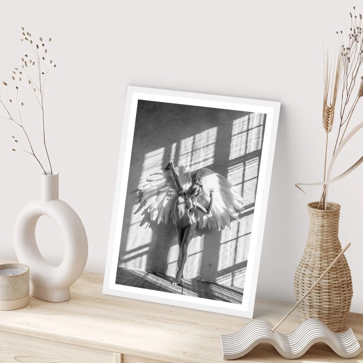 Poster in einem weißen Rahmen - Direkt vom Himmel - 61x91 cm