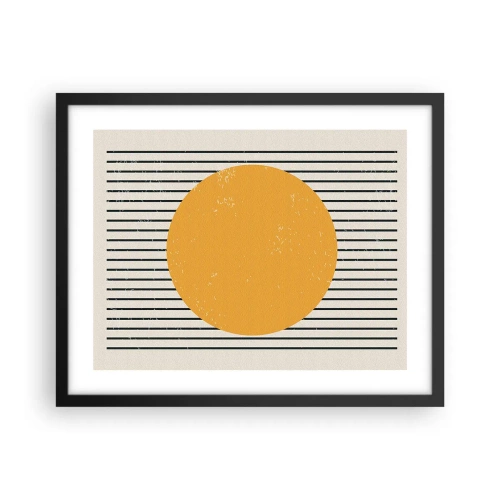 Poster in einem schwarzem Rahmen - Die Kraft der Einfachheit - 50x40 cm