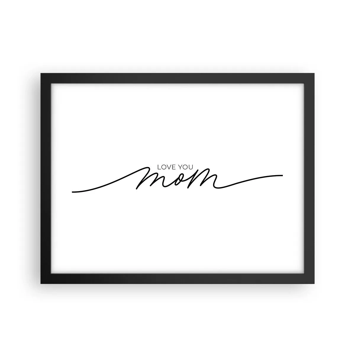 Poster in einem schwarzem Rahmen - Große Emotionen - 40x30 cm