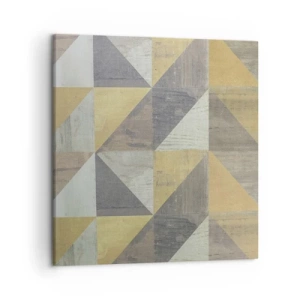 Bild auf Leinwand - Leinwandbild - Am Winkel des Dreiecks - 50x50 cm