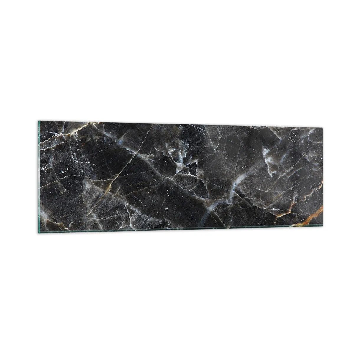 Glasbild - Bild auf glas - Das Innenleben des Steins - 90x30 cm