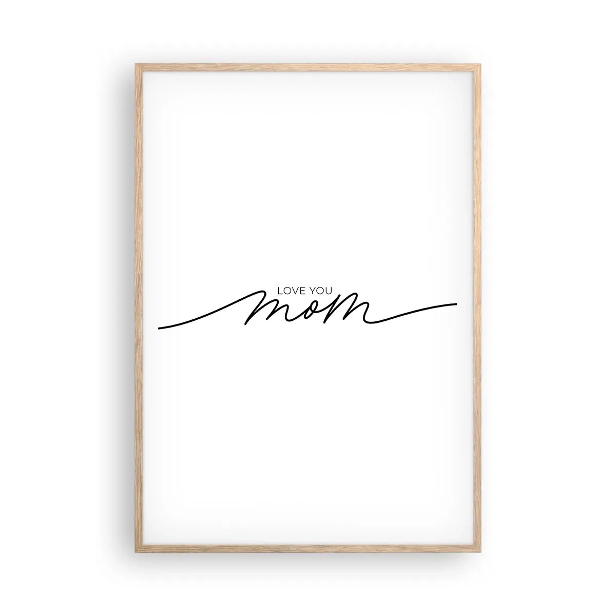 Poster in einem Rahmen aus heller Eiche - Große Emotionen - 70x100 cm