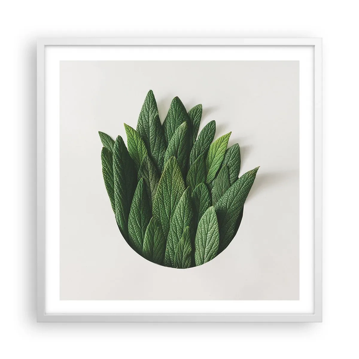 Poster in einem weißen Rahmen - Ungebremste Neugier - 60x60 cm