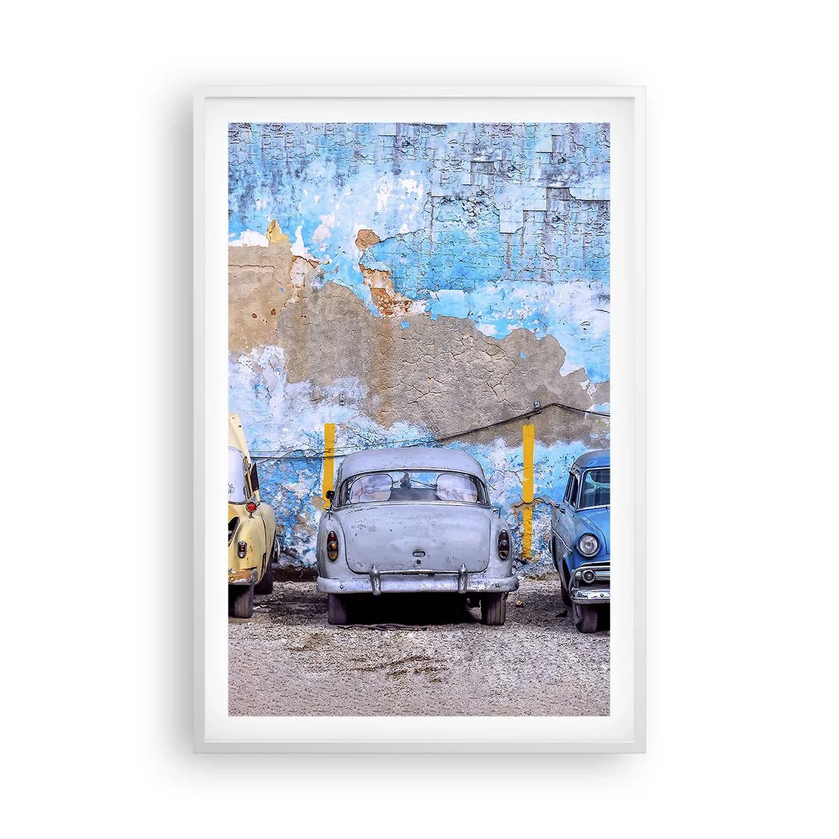 Poster in einem weißen Rahmen - Treffen der Veteranen - 61x91 cm