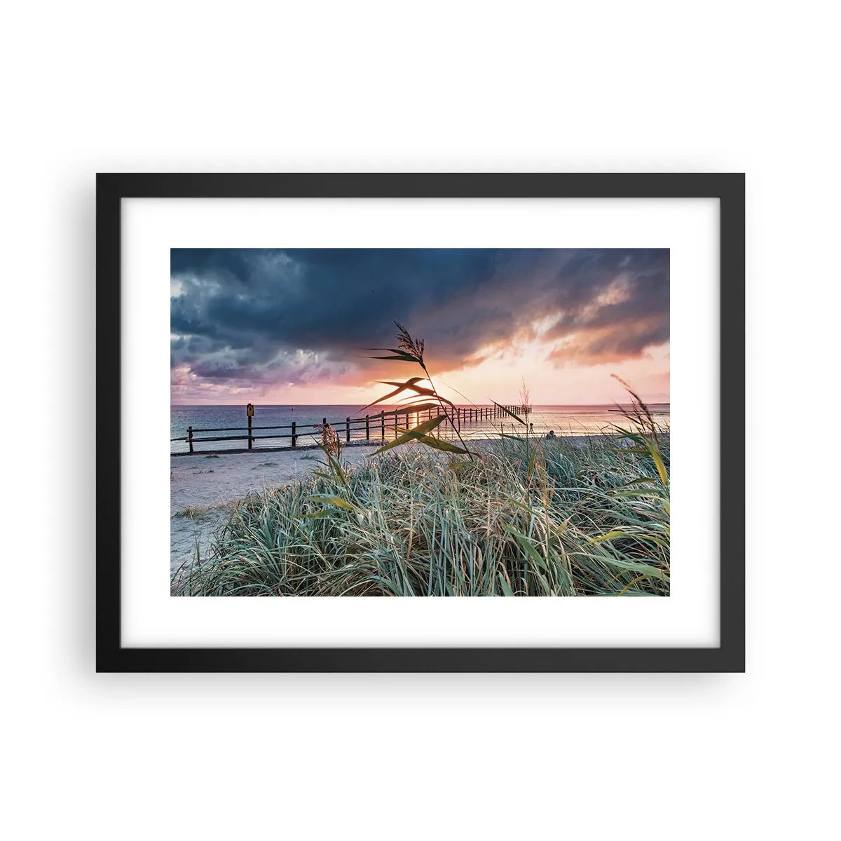 Poster in einem schwarzem Rahmen - Es vergeht nicht mit dem Wind - 40x30 cm