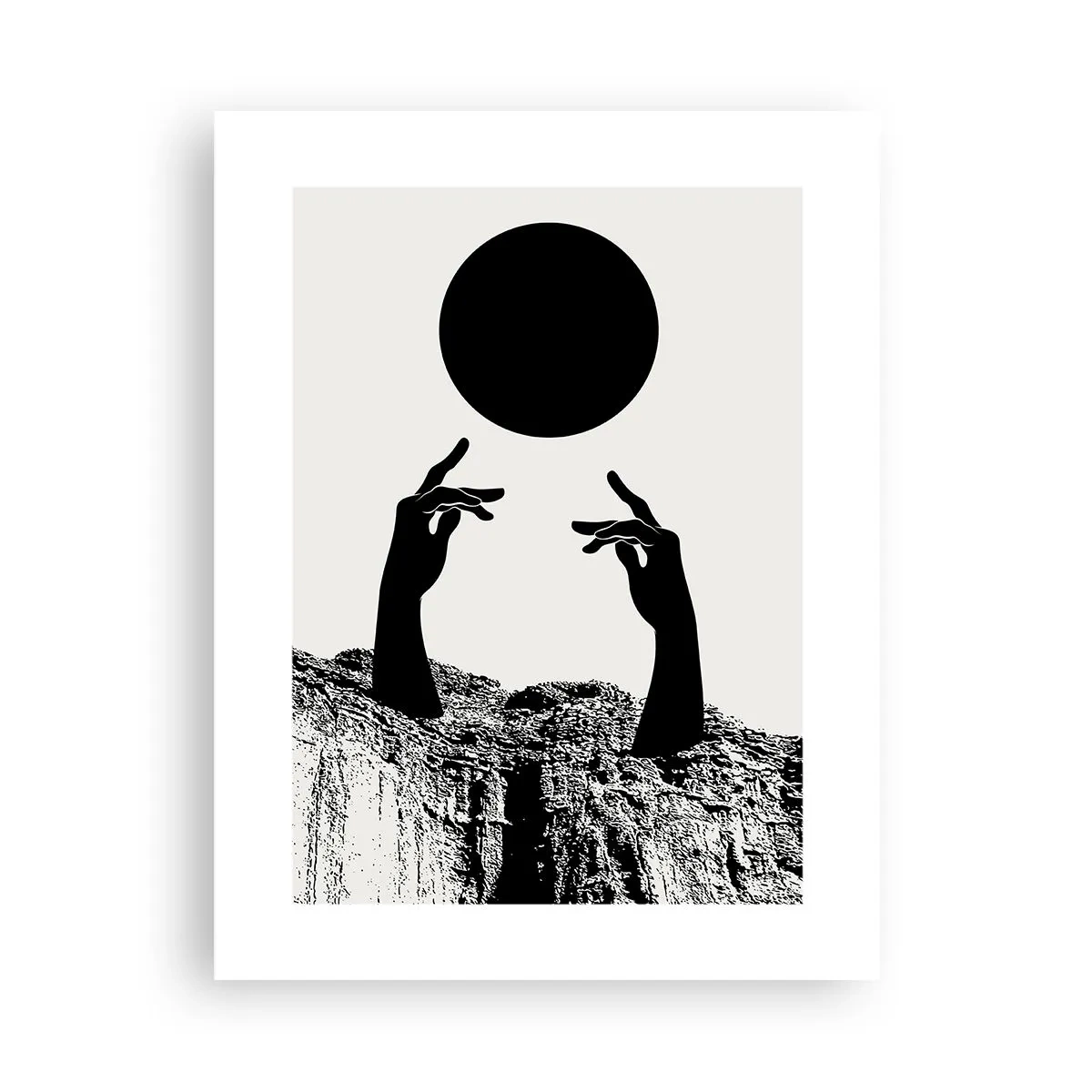 Poster - Surrealistische Komposition: die Sonne und der Rest - 30x40 cm