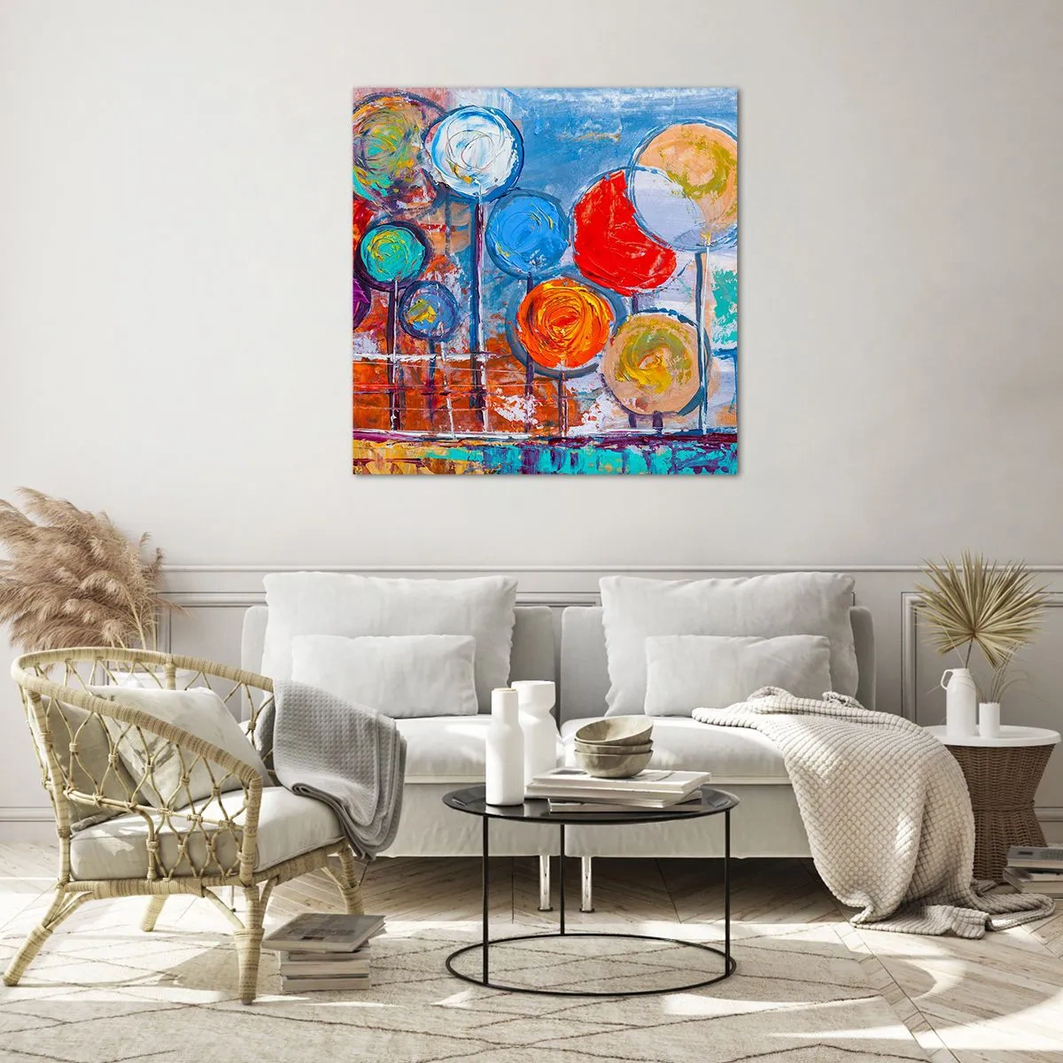 Glasbild - Bild auf glas - Wunder am Stiel - 40x40 cm