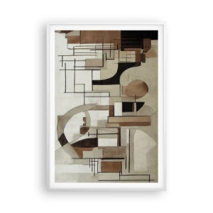 Poster in einem weißen Rahmen - Stadtbild 2.0 - 70x100 cm