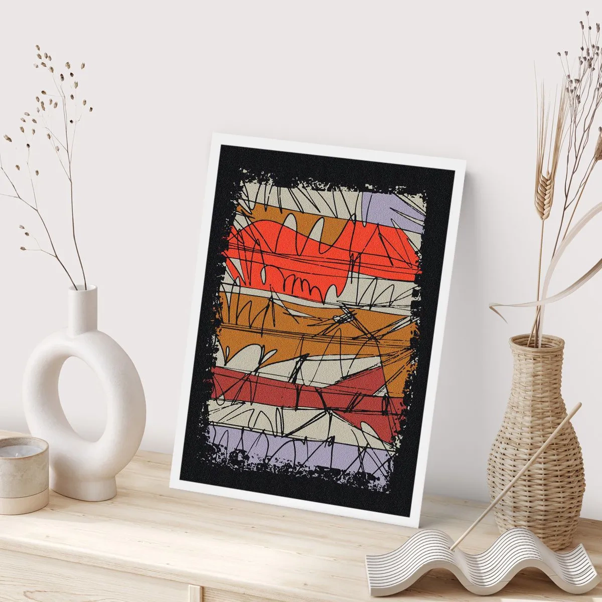 Poster - Spontane Komposition - 70x100 cm