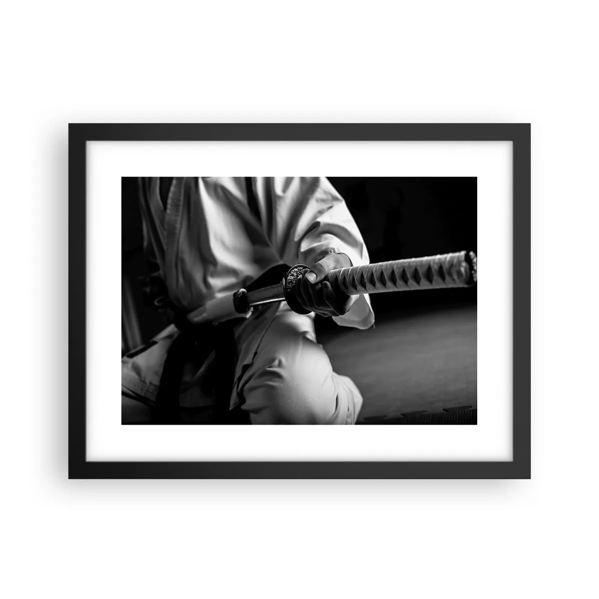 Poster in einem schwarzem Rahmen - Kriegerseele - 40x30 cm