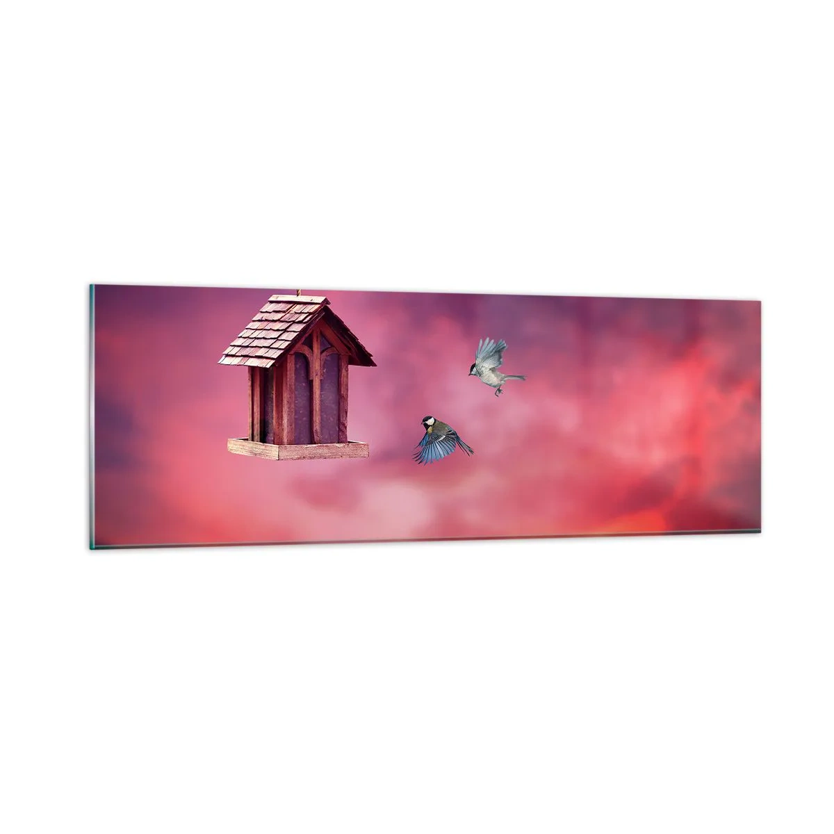 Glasbild - Bild auf glas - Einladung zum Abendessen - 90x30 cm