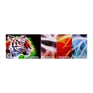 Fototapeten Muster Premium Sand - Schreckliche Aura - Abstraktion, Tiere, Raubtier - 100x30 cm