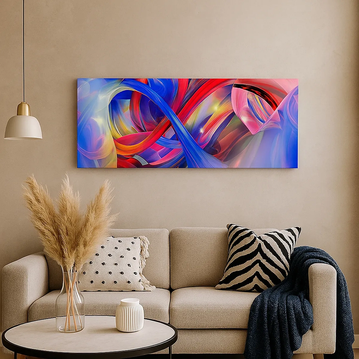 Bild auf Leinwand - Leinwandbild - Ein Tanz der Farben - 30x30 cm