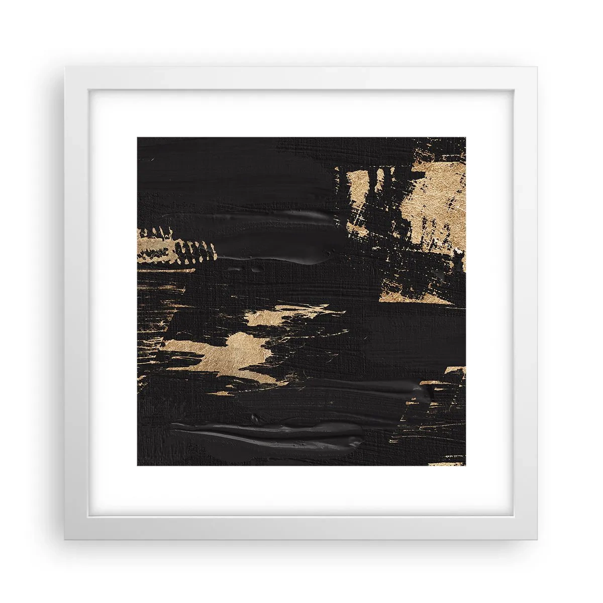 Poster in einem weißen Rahmen - Spur einer Berührung - 30x30 cm