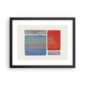 Poster in einem schwarzem Rahmen - Der Geist und der Buchstabe der Geometrie - 40x30 cm