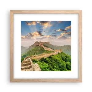 Poster in einem Rahmen aus heller Eiche - Ewige Größe - 30x30 cm