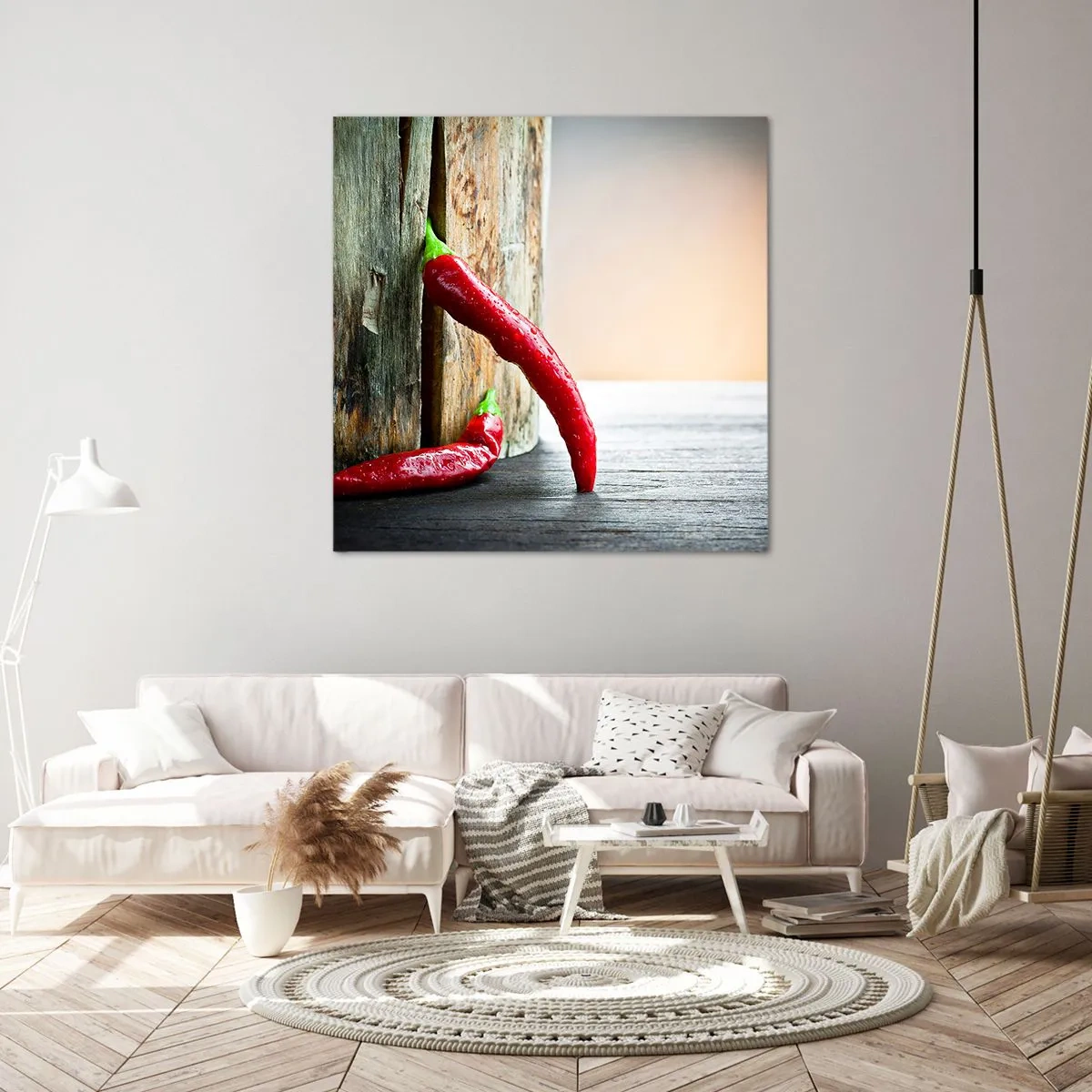 Bild auf Leinwand - Leinwandbild - Red hot chili peppers - 50x50 cm