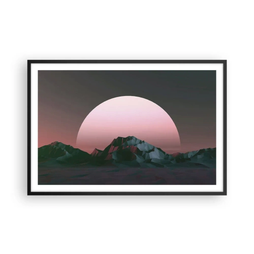 Poster in einem schwarzem Rahmen - In einer Nachbargalaxie - 91x61 cm