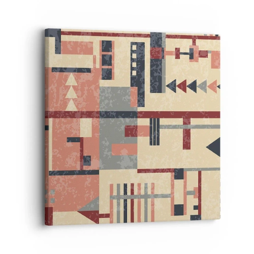 Bild auf Leinwand - Leinwandbild - Eine Kombination aus Vertikalen und Ebenen - 30x30 cm