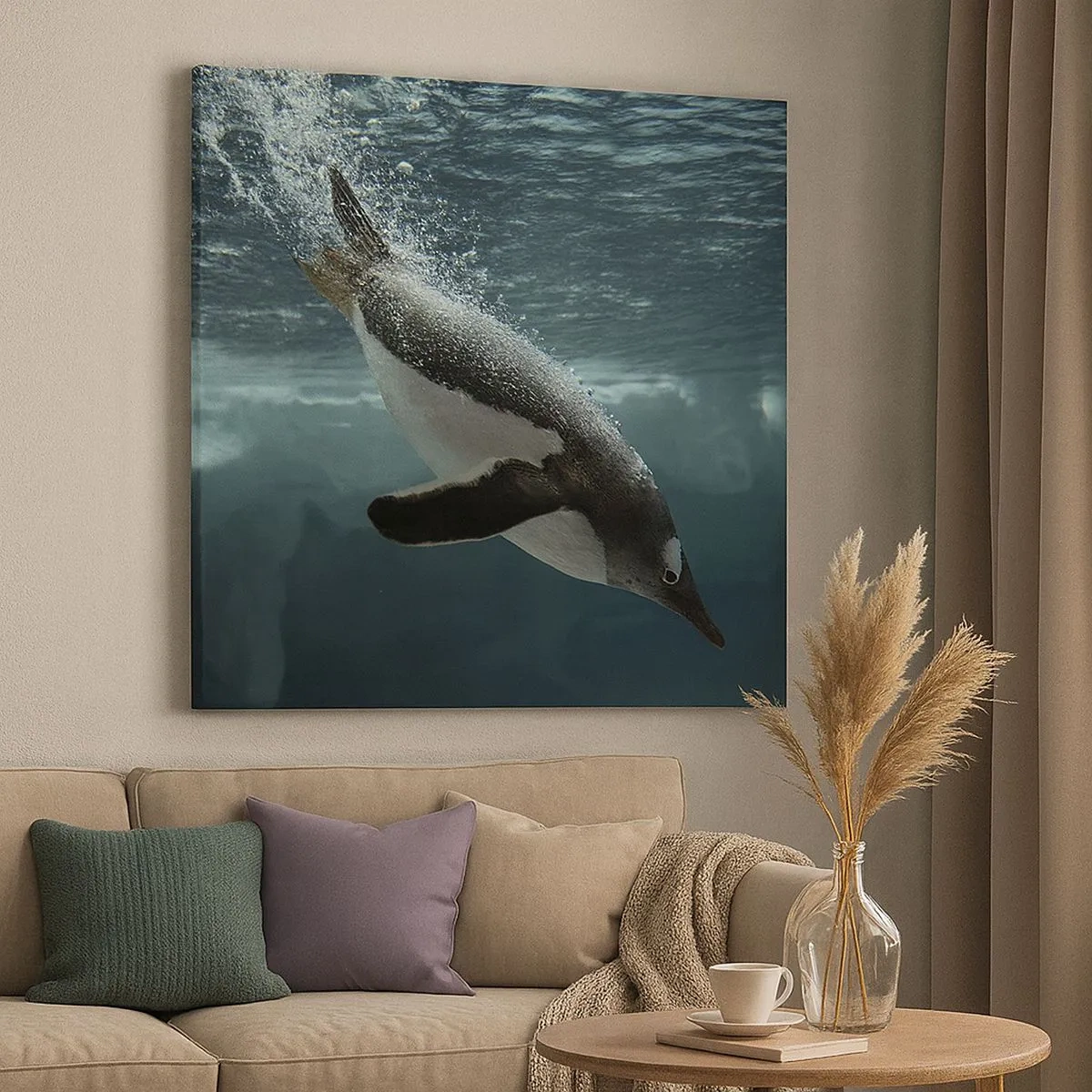 Bild auf Leinwand - Leinwandbild - Willkommen in meiner Welt - 30x30 cm