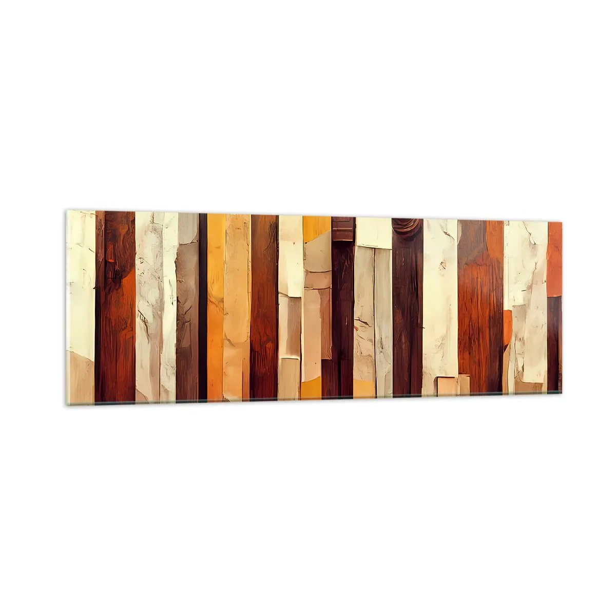 Glasbild - Bild auf glas - Hymne der Waldbäume - 90x30 cm