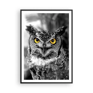 Poster in einem schwarzem Rahmen - Nichts wird sich verstecken - 70x100 cm