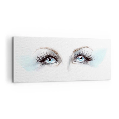 Bild auf Leinwand - Leinwandbild - Engelsaugen? - 100x40 cm