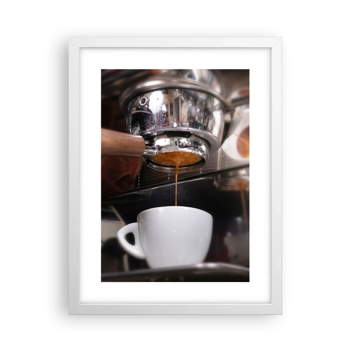 Poster in einem weißen Rahmen - Gute Zeit des Tages - 30x40 cm