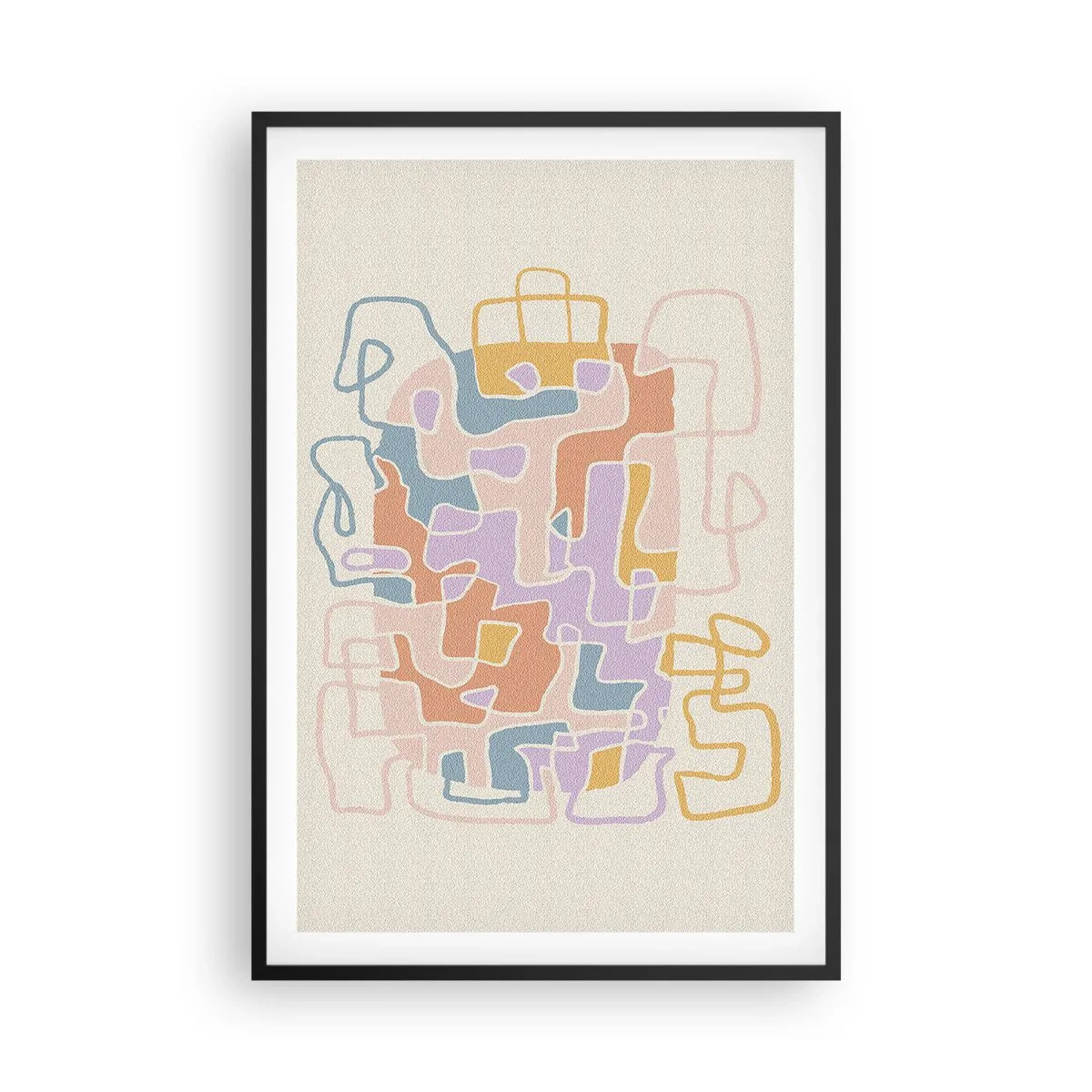 Poster in einem schwarzem Rahmen - Labyrinth – ein freudiges Abenteuer - 61x91 cm