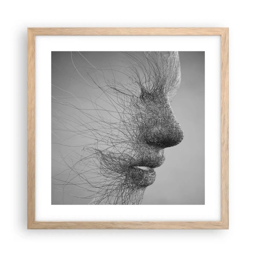 Poster in einem Rahmen aus heller Eiche - Der Geist des Windes - 40x40 cm