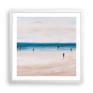 Poster in einem weißen Rahmen - Natürliches Bedürfnis - 50x50 cm