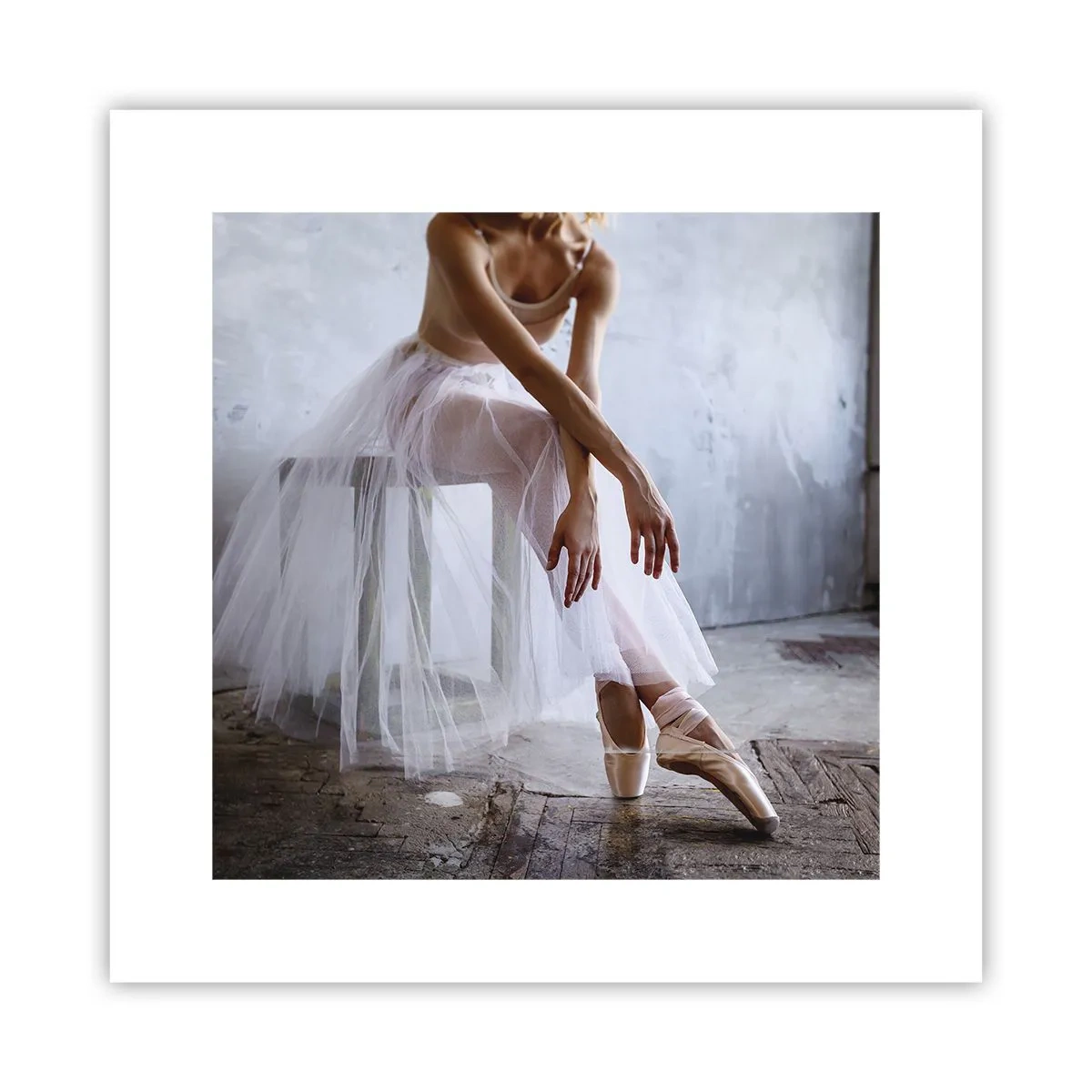 Poster - Bevor die Rampe leuchtet - 30x30 cm