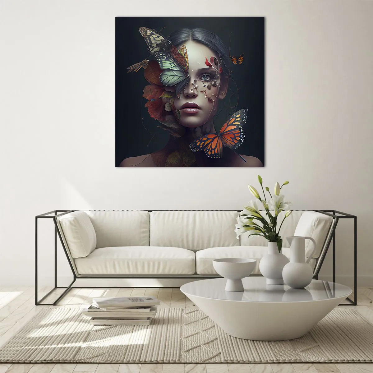 Glasbild - Bild auf glas - Wunderbare Metamorphose - 50x50 cm