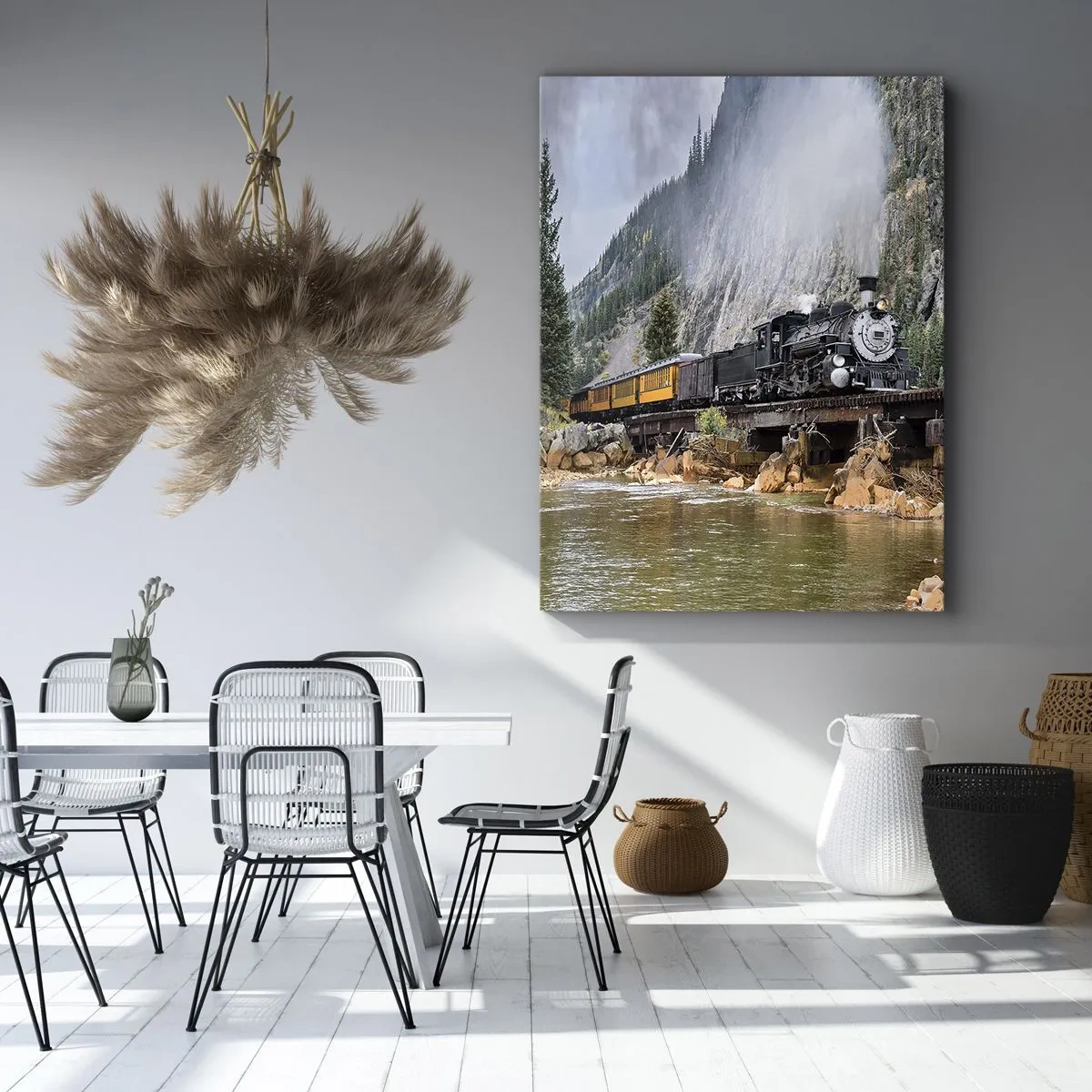 Bild auf Leinwand - Leinwandbild - Wo willst du hin? Wohin? - 45x80 cm